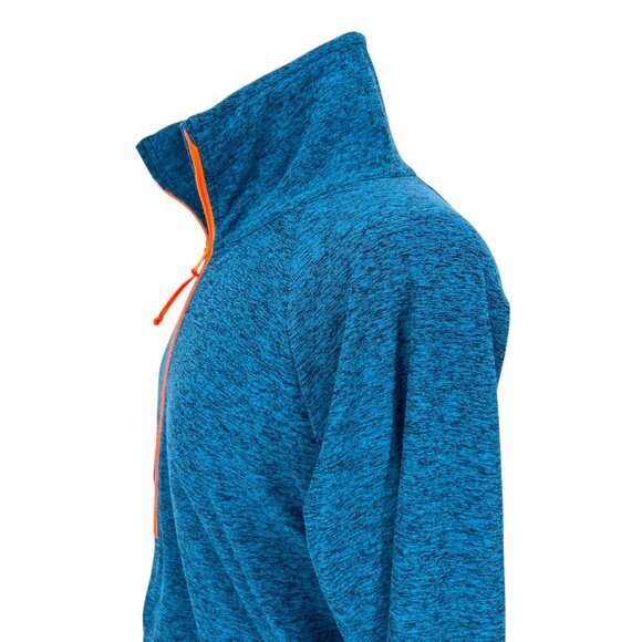 Oiselle Lux Half Zip Pullover Teal Blue Orange Zipper Size Small - Picture 4 of 10